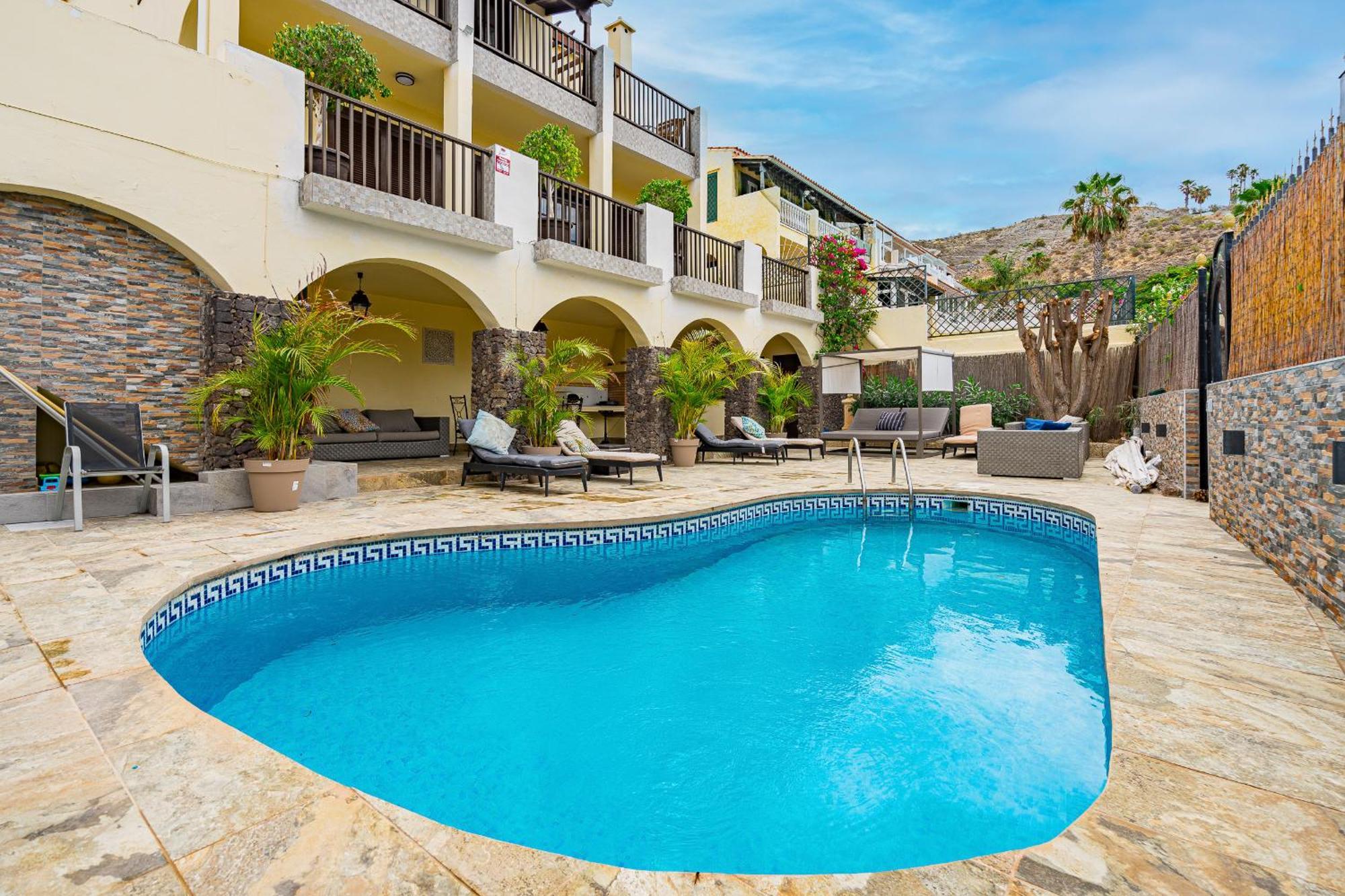 Villa Natali ,Luxury 3-Levels Large Villa On Tenerife, Ocean View, Private Poo L& Barbecue Area Costa Adeje  Exterior foto